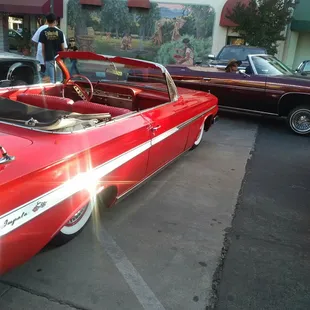 Stumbled across a car show and a great place to pick up a beer.