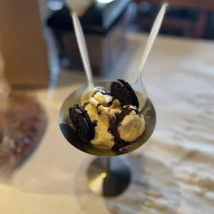 Ice cream with Oreos! Bday treat!