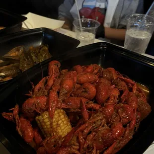 1 lb. Crawfish  1 lb. Mussels