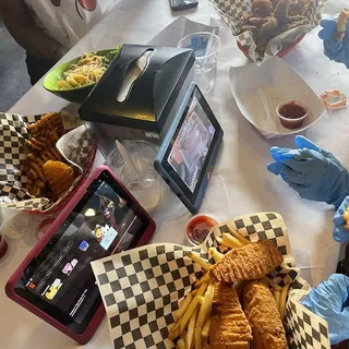Fried Chicken Strips and Fries