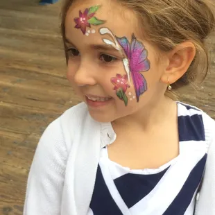 Face Painting - Butterfly &amp; Flowers