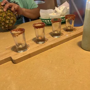 Flavored Tequila shots!