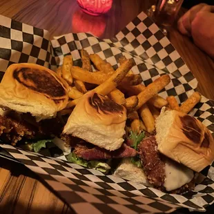 Bacon katsu with fries