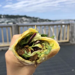 Mushroom masala with a view!