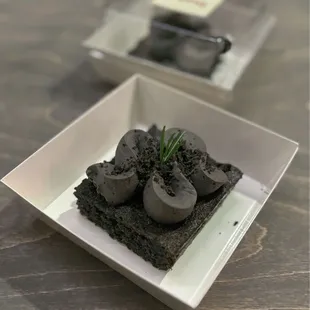 Buoy's Black Sesame Mochi Brownie (complimentary during soft opening)