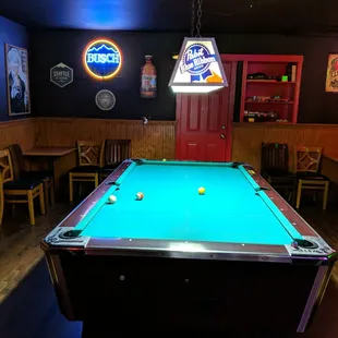 a pool table