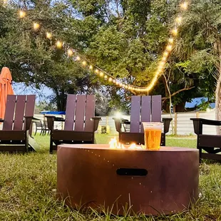  fire pit in the yard