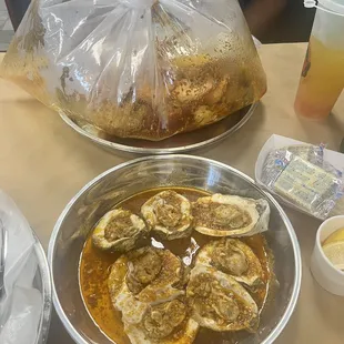 steamed oysters - medium