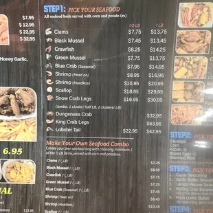 Seafood boils and make you own