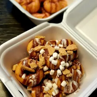 Campfire up front Strawberry delight in the back..