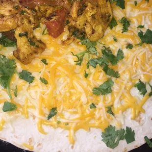 Special chicken quesadilla