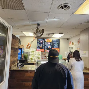 Order from the counter first