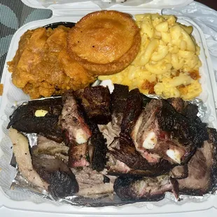 Burnt ends and Beef Brisket (sliced)