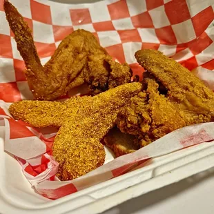 Chicken, Fish, Shrimp