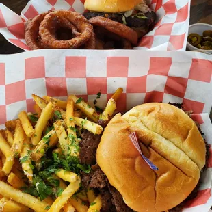 burgers, food