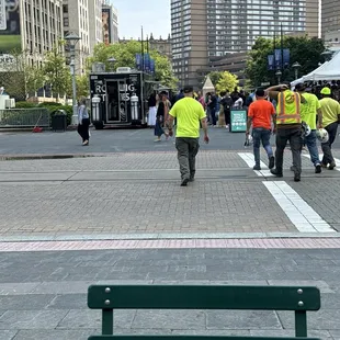 Food truck in Cadillac Square  Downtown Detroit