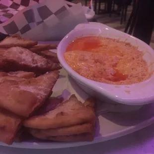 Buffalo Chicken Dip with Fresh Pita