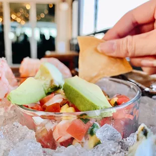 Seafood platter - ceviche