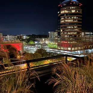 a city at night