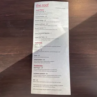 Food Menu - Nov 2024