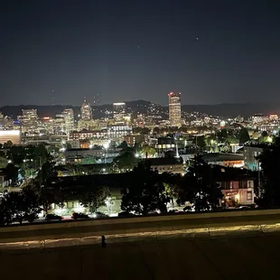 View from the high top seating
