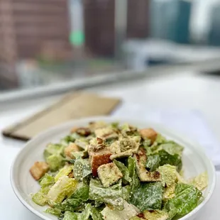 Romaine and Kale Caesar + Chicken