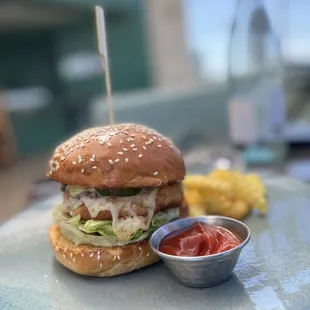 Lobster burger