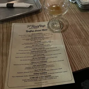 Drink Menu + Caramel Appletini