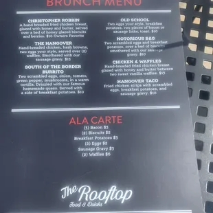 menu, sandwiches