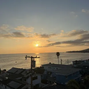 Sunset on the deck