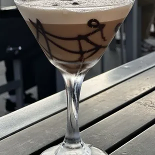 Expresso Martini! With a chocolate flavor.. so much better than normal.
