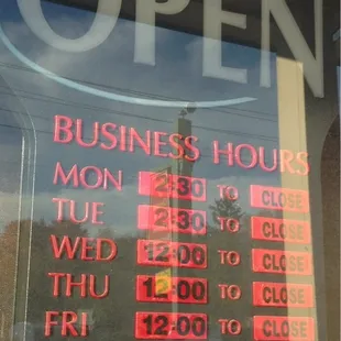 Hours. The Rook, a pub. 71st &amp; Keystone. Oct 2014.