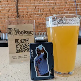 a glass of beer