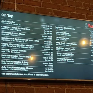Tap and bottle lists. Pretty solid.