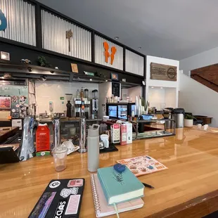 bar and bar seating for days