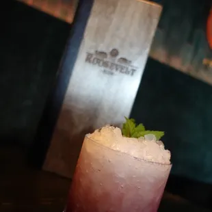 a cocktail in a glass