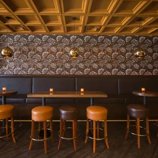 Seating area by the front bar.