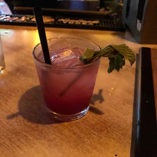 Cucumber vodka, pomegranate, mint = perfection