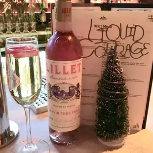 Holiday Drinks!  Try the Speak Softly for something bubbly and sweet.