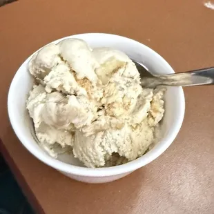 Banana pudding ice cream  Banana bits were very frozen