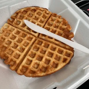 A very crispy waffle