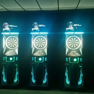 a row of darts