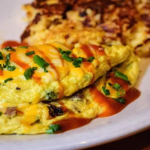 Smokehouse omelette