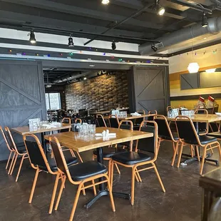 Dining room and barrel room