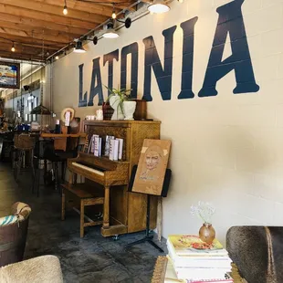 the interior of the store