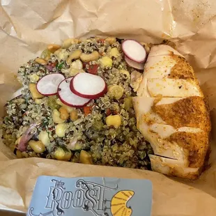 Chicken Quinoa Bowl (catered from work). So good!