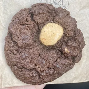 Dark chocolate peanut butter cookie