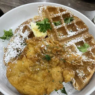Chicken and waffles
