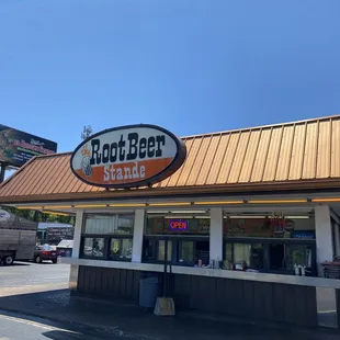 the front of the restaurant