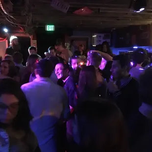 ABBA came on and everyone sang along.